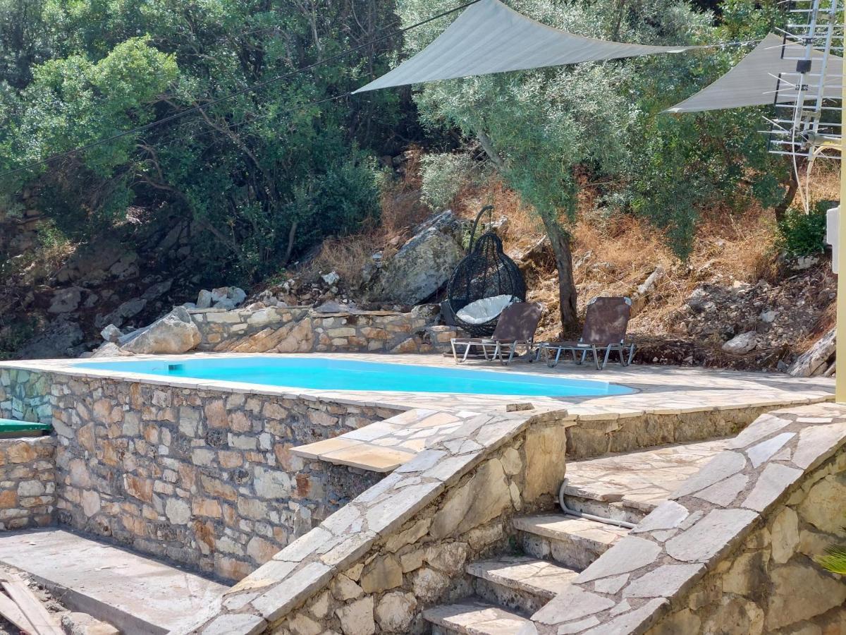 Villa Sunrise With Stunning Views And Private Pool Katokhorion  Exterior foto